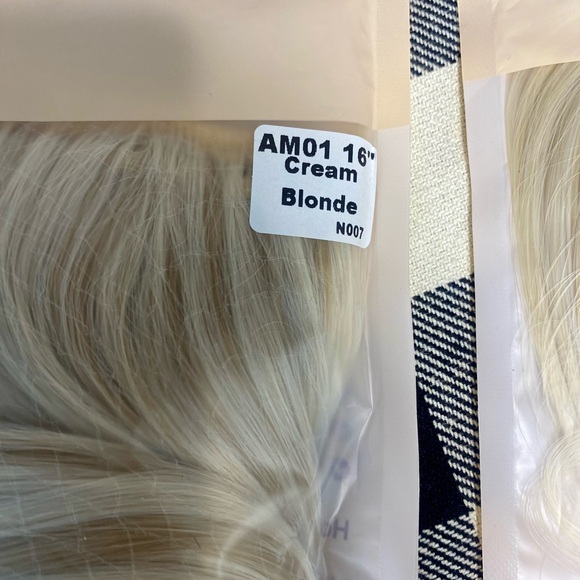 NEW Thathair Hair Extension Set Cream Blonde Set. AM01 16” - Picture 4 of 5